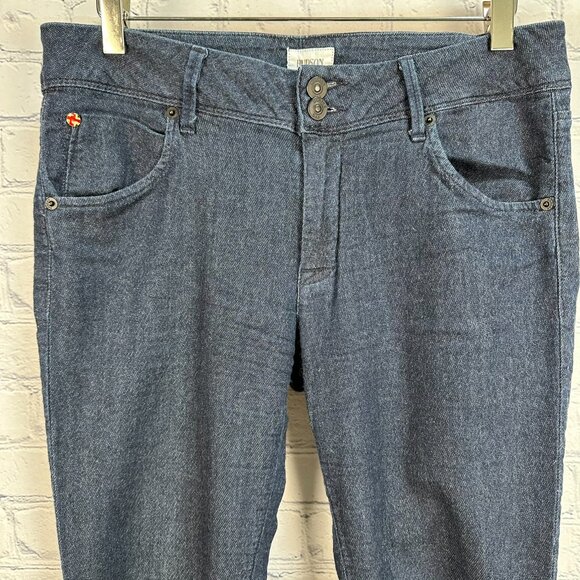 Hudson Women's Mid-Rise 5 Pocket Collin Flap Skinny Jean, Size 31, Dark Indigo - Picture 3 of 11